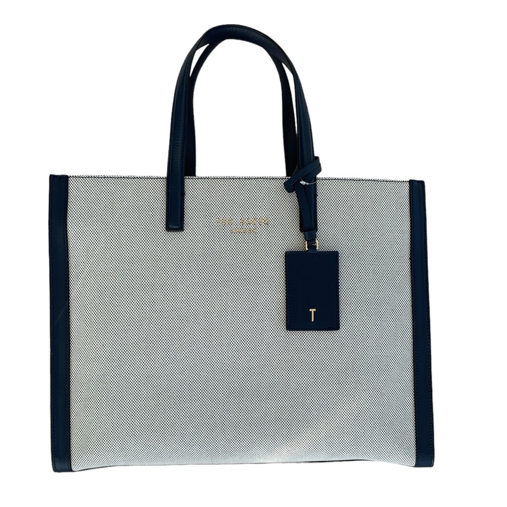 💝💝💝 Ted Baker London Grey Canvas Grace Large Tote Bag 💝💝💝